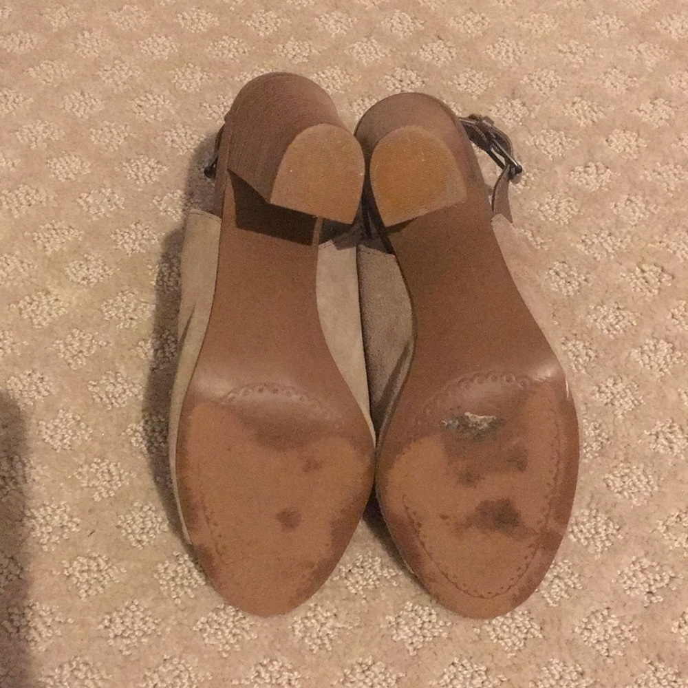 Suede Open Toe Booties - Picture 3 of 4